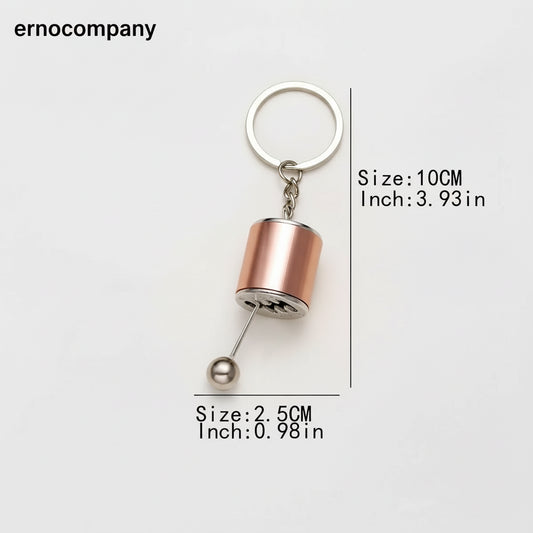 1PCS Auto Modifikation Anhänger Sechs Gangschaltung Schlüsselbund Auto Anhänger Shifter Metall Schlüsselbund Charms