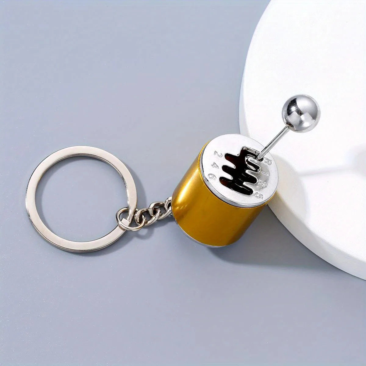 1PCS Auto Modifikation Anhänger Sechs Gangschaltung Schlüsselbund Auto Anhänger Shifter Metall Schlüsselbund Charms