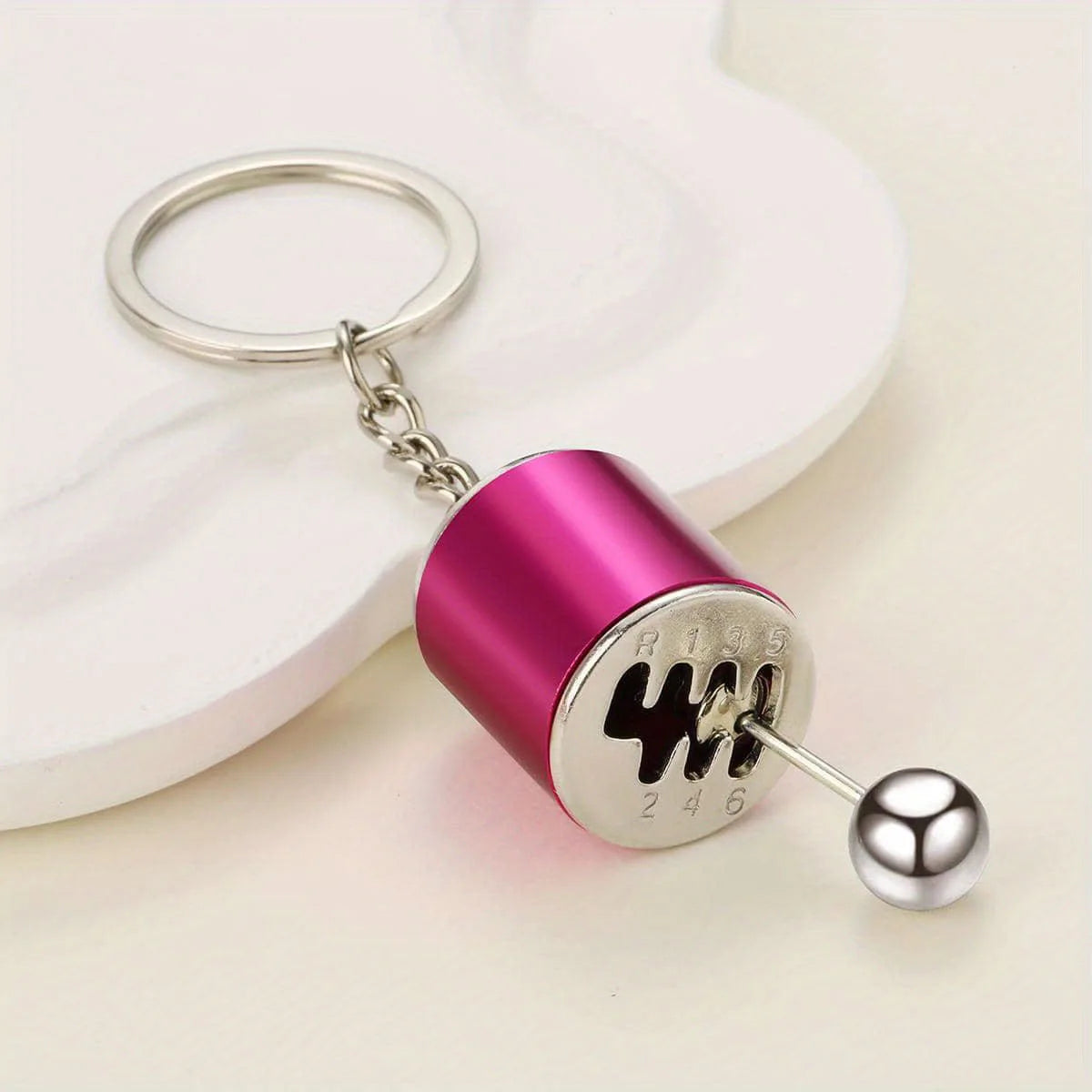 1PCS Auto Modifikation Anhänger Sechs Gangschaltung Schlüsselbund Auto Anhänger Shifter Metall Schlüsselbund Charms