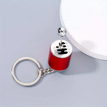 1PCS Auto Modifikation Anhänger Sechs Gangschaltung Schlüsselbund Auto Anhänger Shifter Metall Schlüsselbund Charms