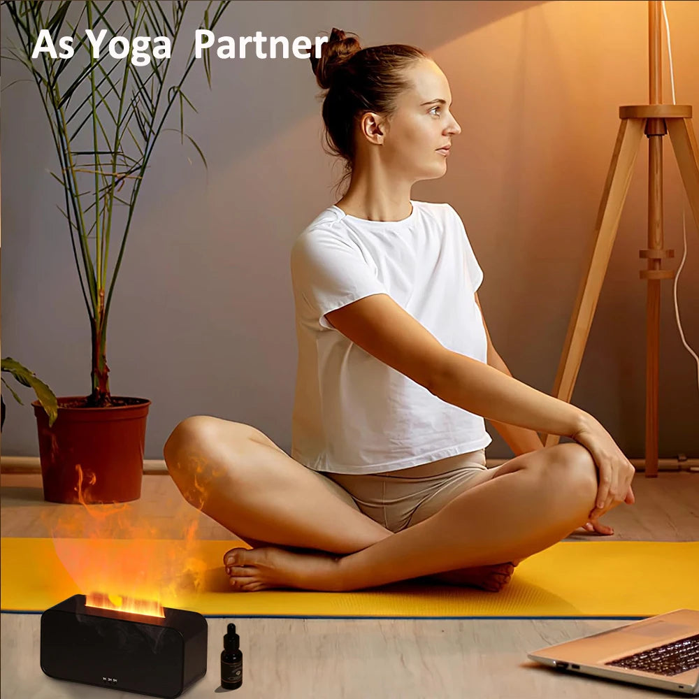 Luft Aroma Luftbefeuchter Diffusor Ätherische Öle Luftbefeuchter Mini Flamme Automatische Duft Diffusor Hause Luftbefeuchter Mit LED-Licht